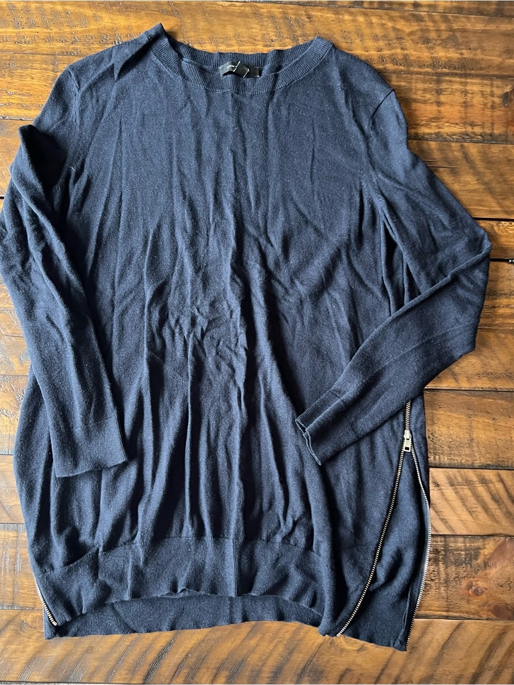 Ann Taylor Side-Zip Long Sleeve Sweater